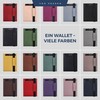 VON HEESEN slim wallet, dark brown, Without coin compartment
