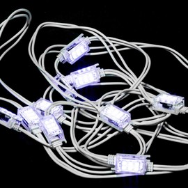 PRIDEA Strobe Light Fairy Lights Flash Strobe Chain 5 Metres - Expandable up to 65 m - 10 Flash LEDs - Splash-proof (IP44) - Energy Efficient - Christmas Lighting Decoration Garden