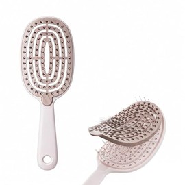 JEELEEKO Cepillo Desenredante Ancho y Curvo con Ventilación Diseño Fácil de Limpiar para Desenredar, Dar Forma y Definir rizos. Ideal para Mujeres y Hombres para Peinar y Dar Volumen a Todo Tipo de Cabello.