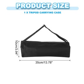 PATIKIL Tripod Carrying Case, Nylon Padded Carrying Tripod Bag with Handles for Light Stands Tripod Photography Accessories, Black 35cm