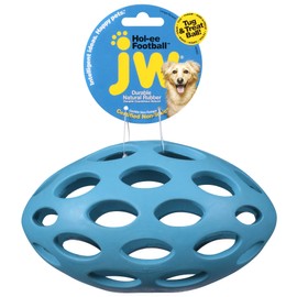 JW Pet Hol-ee Football Dog Chew Puzzle Toy, Large