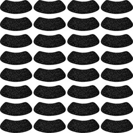 280 Pairs Black Eye Sticker Sports Glitter Eye Black Strips Adhesive Sticker for Baseball Softball Football Lacrosse Sports Occasion