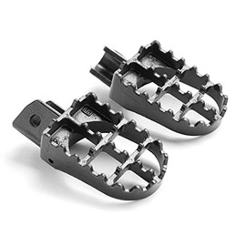 Krator MX Foot Pegs Motocross Dirt Bike Footrests L & R Compatible with 2002-2012 Yamaha TW200