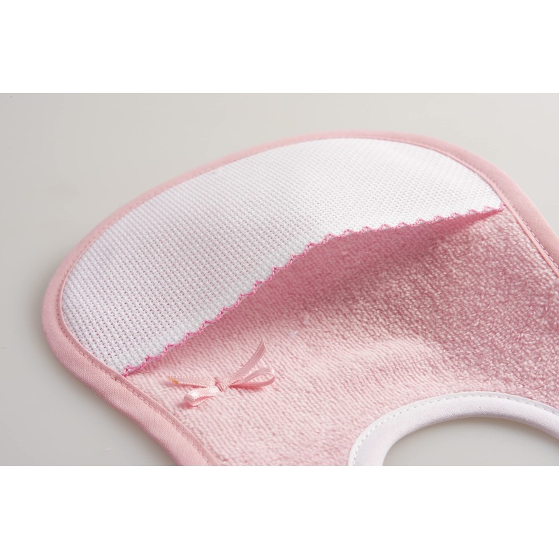 Filet AMS1045 Terry Bib with Aida Insert, pink