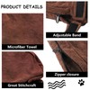 Geyecete Premium Microfiber dog towel bag Dog Drying Bag with