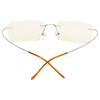 CessBlu Rimless Blue Light Blocking Glasses for Men Reading Computer