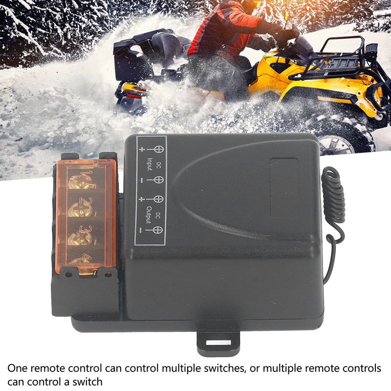 Wireless Control Switch Car Relay 328ft Long Range Remote Battery