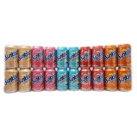 15 pack of Soda Pop Soft Drink 12oz Cans Sun kist Berry Lemonade, Fruit Punch, Peach, Orange and Strawberry Variety Pack
