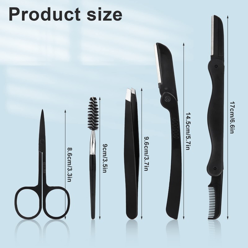 TOYMIS Eyebrow Kit, 5 in 1 Eyebrow Trimmer Eyebrow Grooming