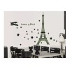 DaraBaby Vinil Decorativo Torre Eifel París Florecente Sala Estancia