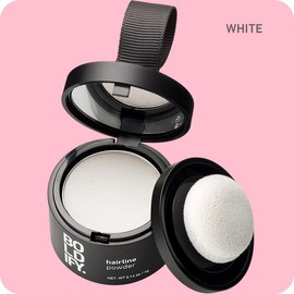 BOLDIFY Hairline Powder - Root Touch Up Hair Color for Gray Coverage - Bald Spot Concealing Hair Powder for Women & Men - 48-Hour Stain-Proof - Trending on TikTok - Haircare:_White_4 g