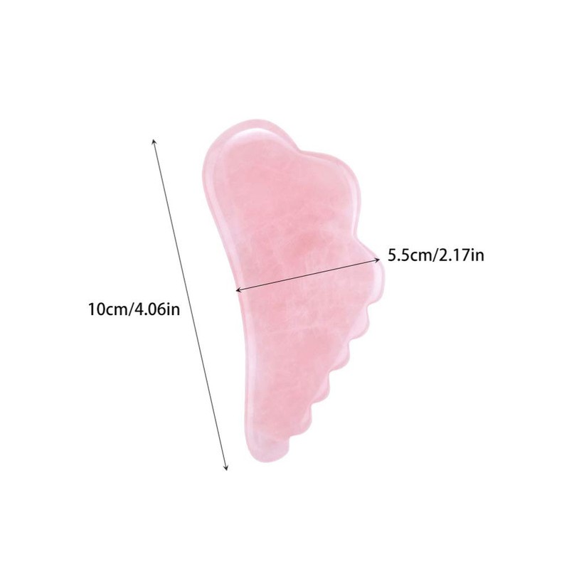 SOLUSTRE Gua Sha Scraping Massage Tool Crystal Jade Comb Edge