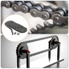 sourcing map #25/04C-1 Roller Chain 3 Feet 1/4" Pitch Carbon