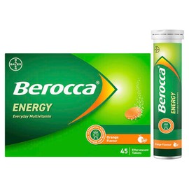 Berocca Energy Orange Effervescent Tablets 45 Pack