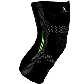 NativoDex Stabilizing Knee Support for Meniscus and Ligaments, Non-Slip, Compression Knee Brace for Men and Women