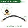 Motoforti Universeller Reifenfüller-Verlängerungsschlauch Luftkompressor Verlängerungsschlauch Adapter Reifenventil 29cm M8x0.8 10mm