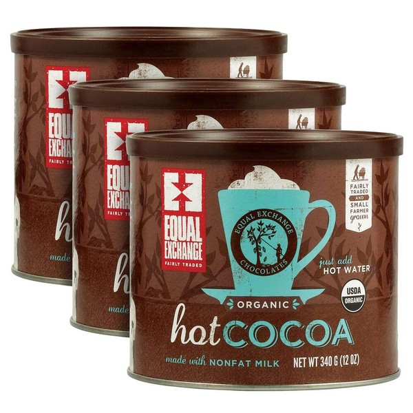Equal Exchange Hot Cocoa Mix, 12 Ounce (Pack of 3)