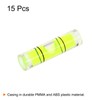sourcing map 15pcs Small Cylindrical Bubble Level Vials 7x26.3mm PMMA