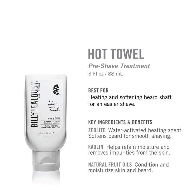 Billy Jealousy Hot Towel Pre-Shave Treatment for Unisex 3 oz