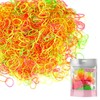 1000 Multi Pack Essential Mini Hair Rubber Elastics for Kids