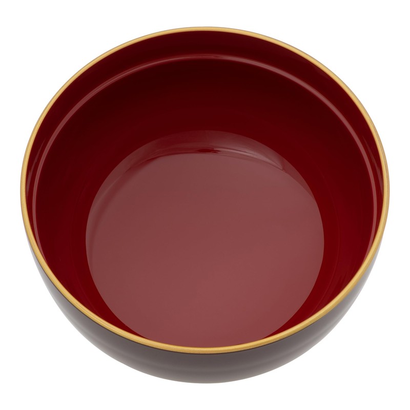 yam003 Yamanaka Lacquerware Zoni Bowl Soup Bowl with Lid, Large,