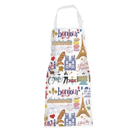 POFULL Paris France Gift Paris Landmarks Apron French Inspired Kitchen Gift (Paris CA Apron)