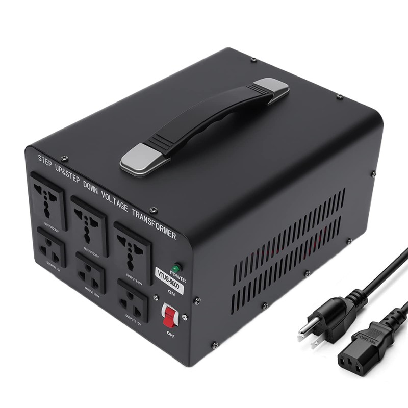 5000 Watt Voltage Converter Transformer, Heavy Duty Step Up/Down AC110V