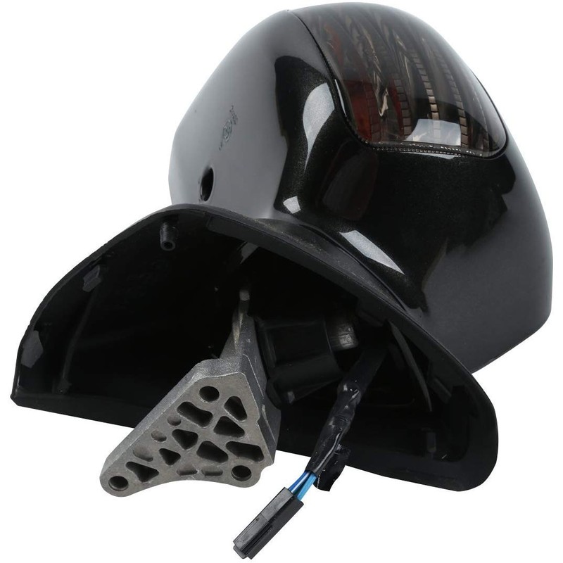 TCMT Black ABS Rear View Mirrors w/Smoke Signal Fits For