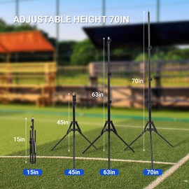 Samshow 2026 Upgraded Professional Tripod Stand for Scoreboard Adjustable Length Score Keeper for Scoreboard and Timer is ideal for Football/Corn Hole/ping Pong/Table Tennis sports
