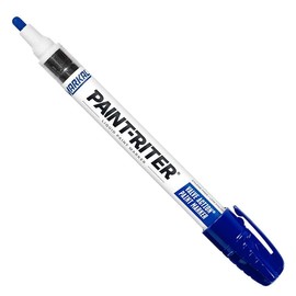 Markal Paint-Riter Valve Action Paint Marker - Blue - Box 12