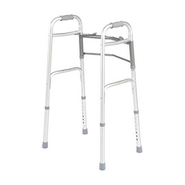 Cardinal Health CWAL0007N Dual Release Aluminum Folding Walker, 32-39IN, 300LB, Case of 2