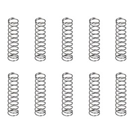 DTGN 0.5x6x25mm(DxODxL) Compression Spring - 10Pack - Good for Machinery - Spring Steel Extension Spring - Gray