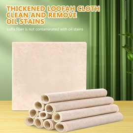 SuerZaro Cleaning Cloth 10 Pack, Reusable Towels 10 inches Kitchen Dishcloth Lint Free, Natural Loofah Wipes Oil-Free