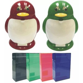 Eclipse Penguin Shaped Smokeless Ashtray Purifier, +FREE King Case, Asstd Colors