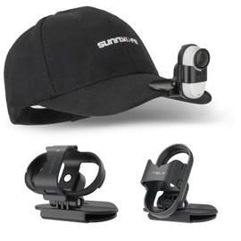 Sinyutia Baseball Hat Clip for Insta360 Go 3s, Vertical & Horizontal Adjustable Baseball Cap Mount Bracket for Insta 360 Go 3s Accessories