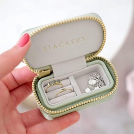 Stackers Schmuckkästchen für Reisen, Salbeigrün