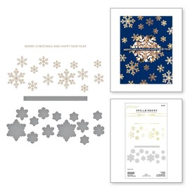 Spellbinders Glimmering Snowflakes Hot Foil Plate, Metal