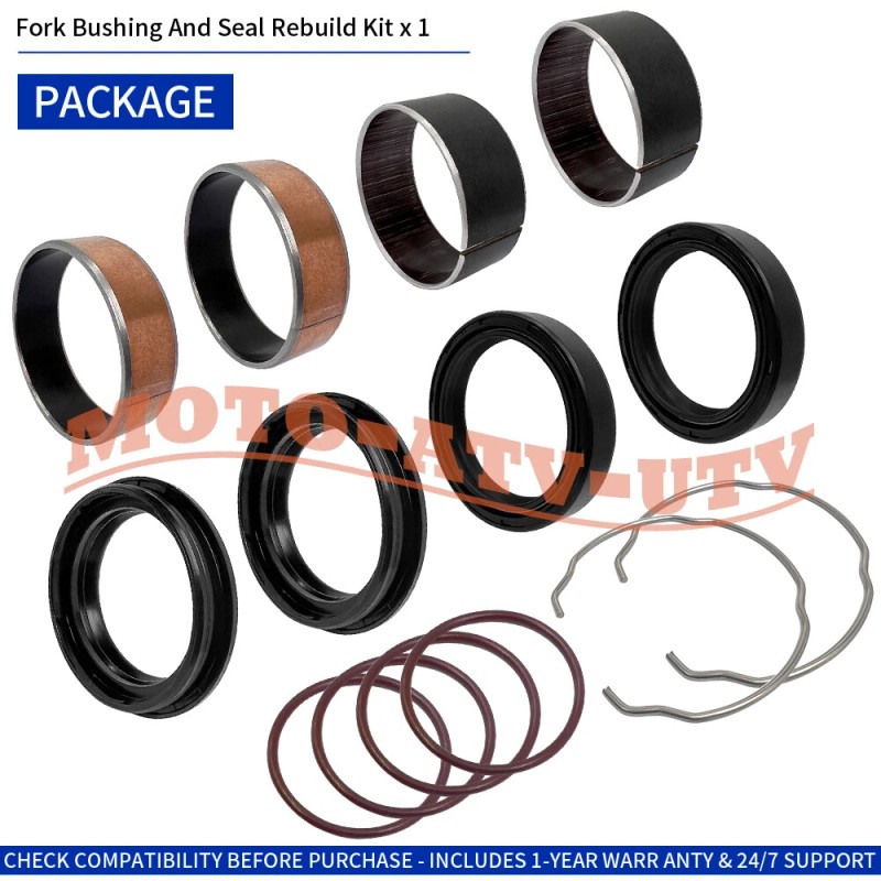 JINFANNIBI Fork Bushing and Seal Rebuild Kit Set For Honda