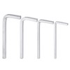 HARFINGTON 4pcs L-Shaped Square Head Wrench 3mm 4mm 5mm 6mm
