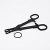 Sterilized Clamps Piercing Forceps, Piercing Positioning Forceps with Fixing Rubber