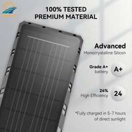 Adewalk 5000W Solar Lights Outdoor - 7000K LED Solar Street Lights Outdoor with Motion Sensor and Remote Control, IP66 Waterproof, Dusk to Dawn for Yard, Patio, 1 Pack