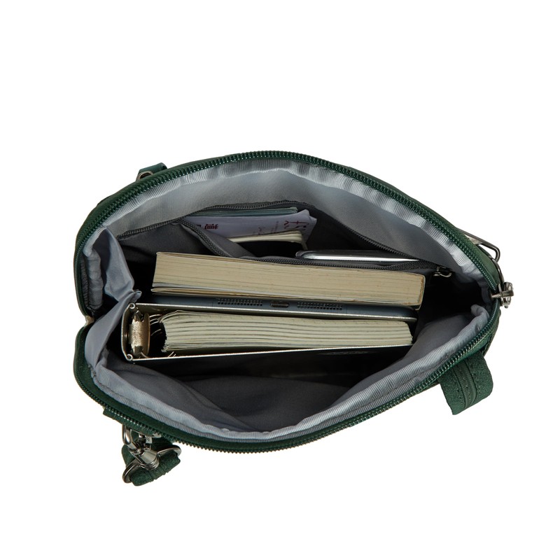 Travelon Unisex Metro Anti-Theft Small Crossbody Bag Forest Heather, Forest