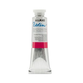 Lukas Berlin Oil 37 ml – Water Mixable Oil Paint in Premium Quality – Shade Crapplack Pink (Quinacridone)