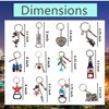 12 Pcs Los Angeles Keychain LA California Metal Keychains, 4