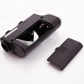 New 60X-100X LED Zoom Jewelry Magnifier Microscope Loupe Clip Magnifying Glass UV Light