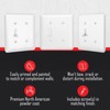 TayMac WRW-TB 2-Gang White Smooth Metal Maxi Toggle/Blank Wall Plate