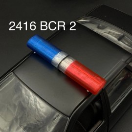 LED Ready Lightbar 1/24 1/25 LED Compatible AeroDynic Lightbar Blue Red Clear Police Sheriff