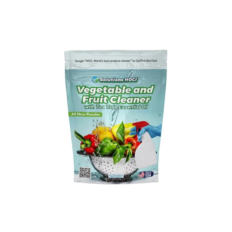 Solutions HOCL - Vegetable and Fruit Cleaner - 1360.78Grams Pack