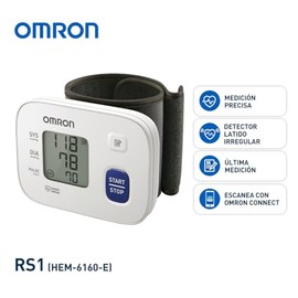 OMRON Baumanómetro automático de muñeca RS1 (HEM-6160-E) compatible con app OMRON connect