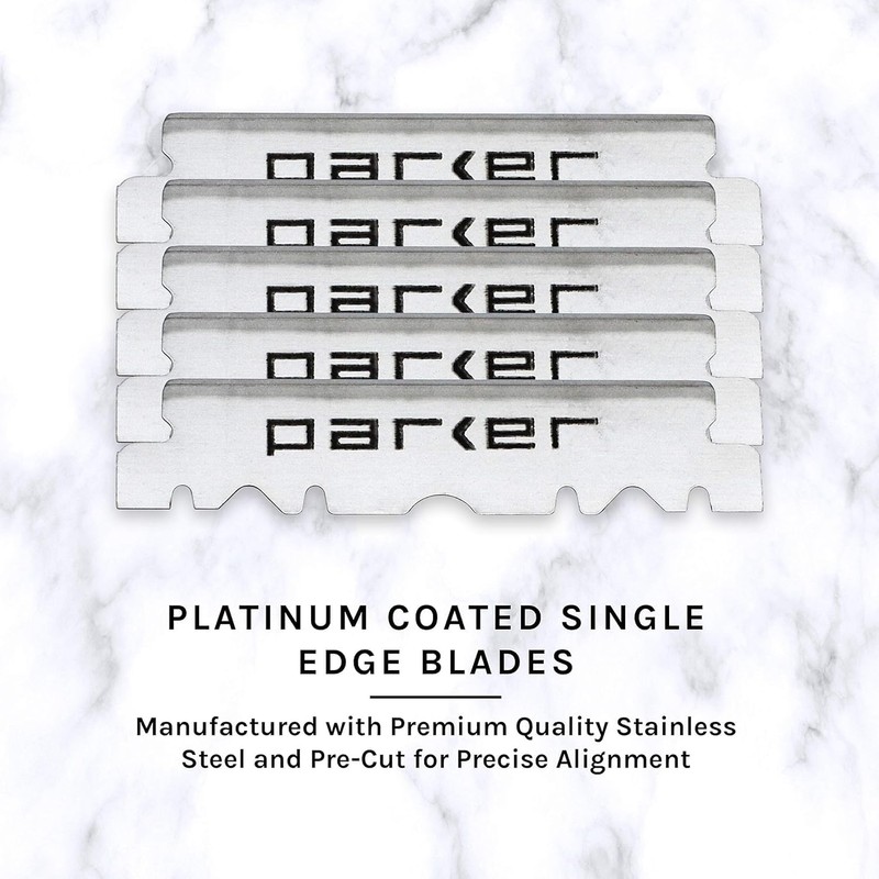 Parker SR1 Stainless Steel Straight Edge Barber Razor – Professional